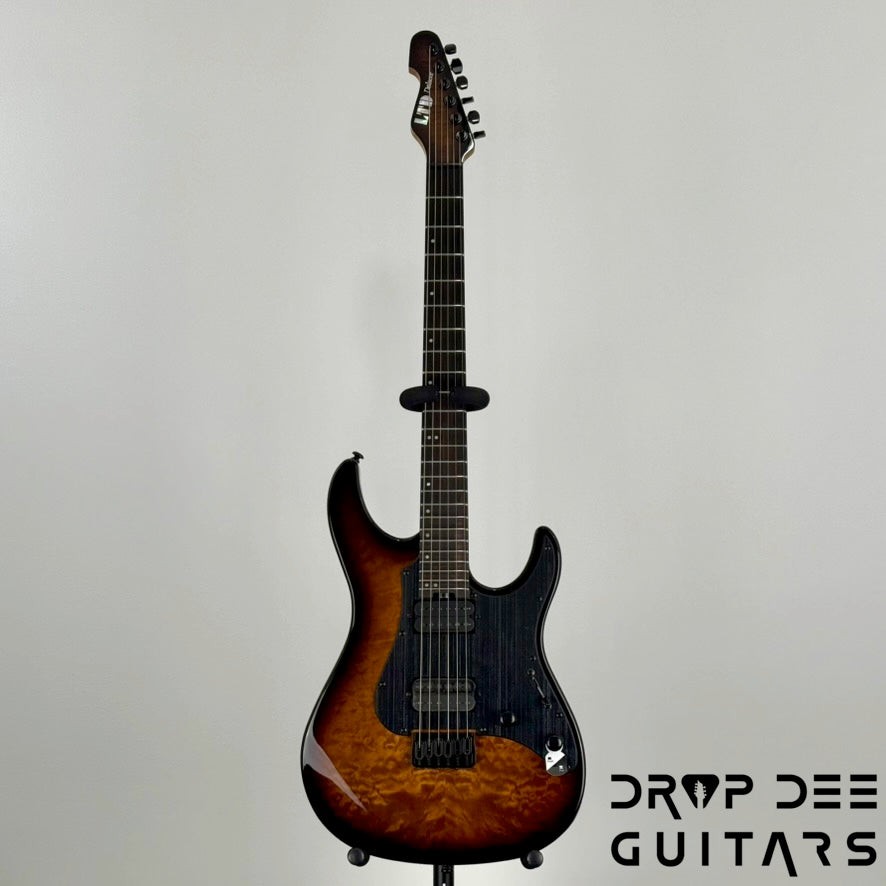 ESP LTD SN-1000HT QM Electric Guitar – Dark Brown Sunburst