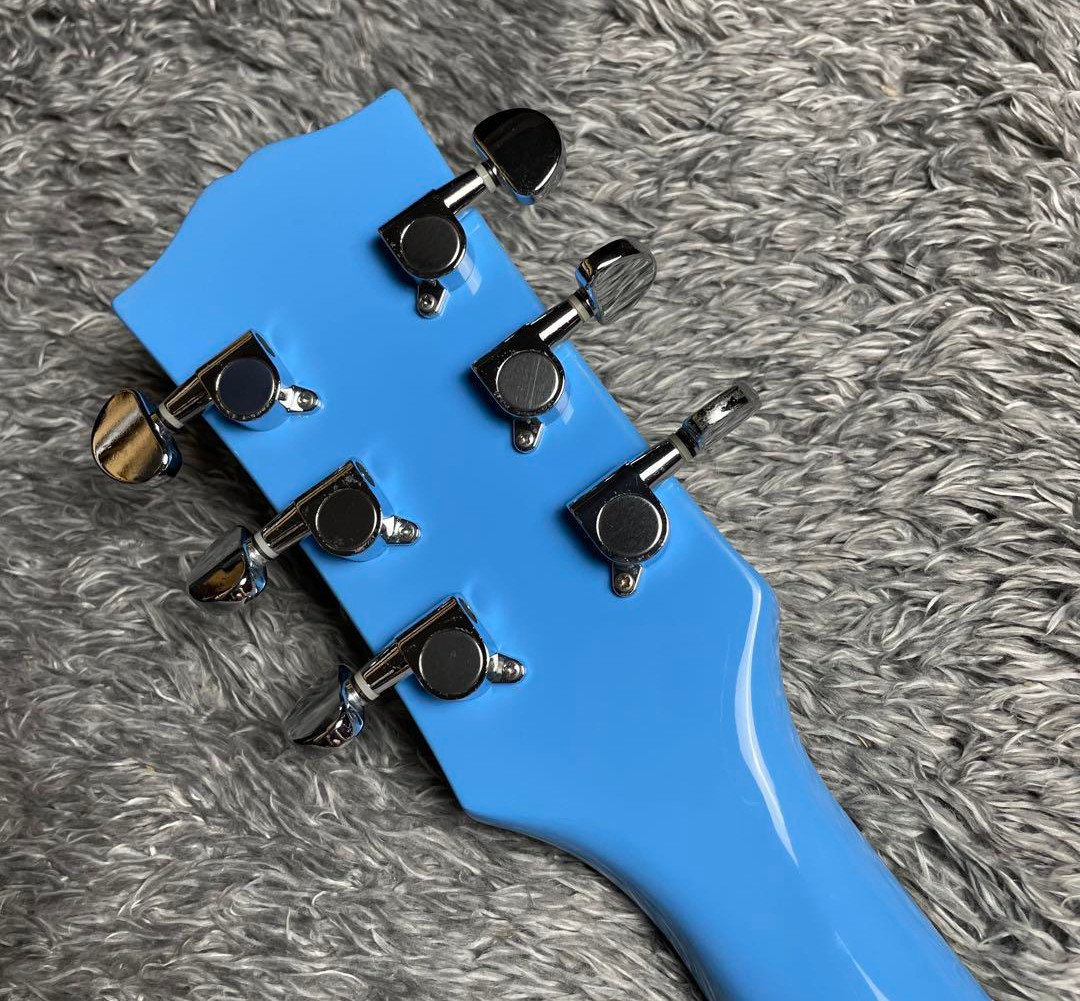 Sylpheed Les Paul Type Skyblue & Pink Used Electric Guitar F/S From Japan