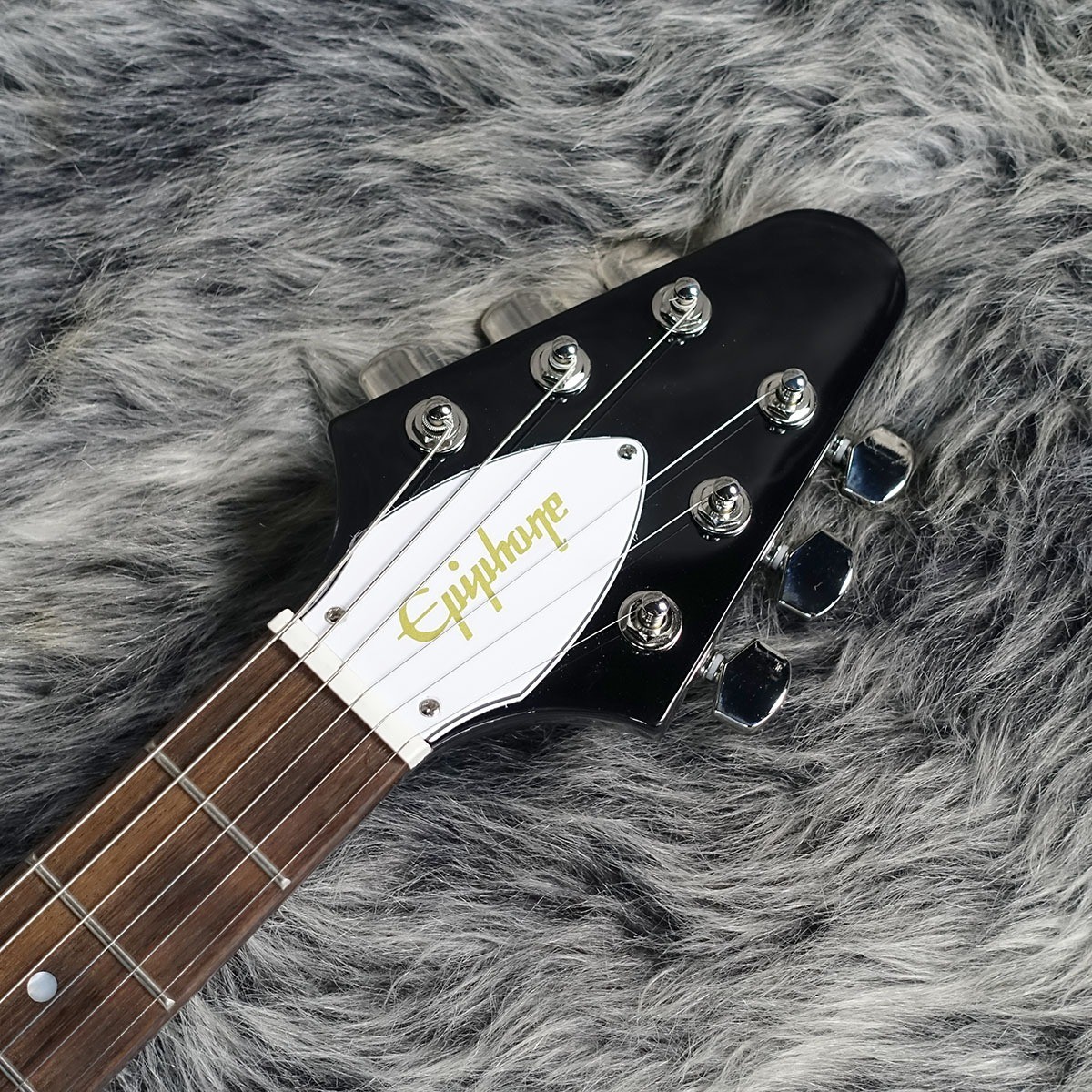 Epiphone Inspired by Gibson Kirk Hammett 1979 Flying V Ebony w/Hard Case New