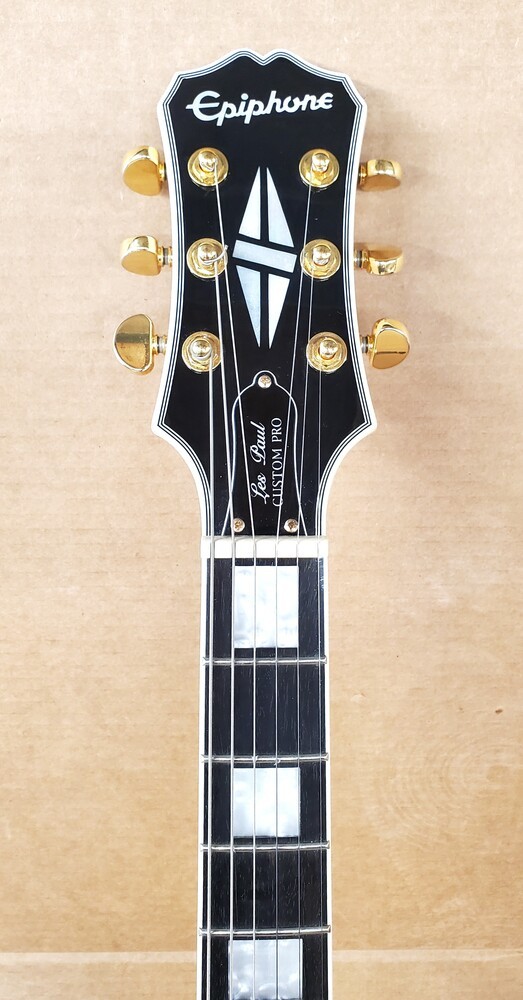 Epiphone Les Paul Custom Pro Electric Guitar w/ Gig Bag – Alpine White