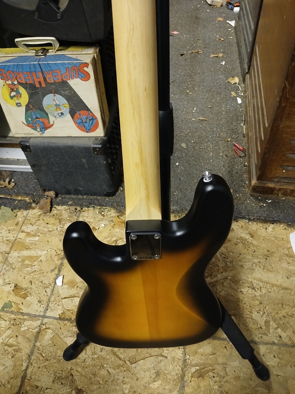 new model SATIN FINISH SQUIER by Fender guitar- new LUTHIER SET UP w/extras BASS