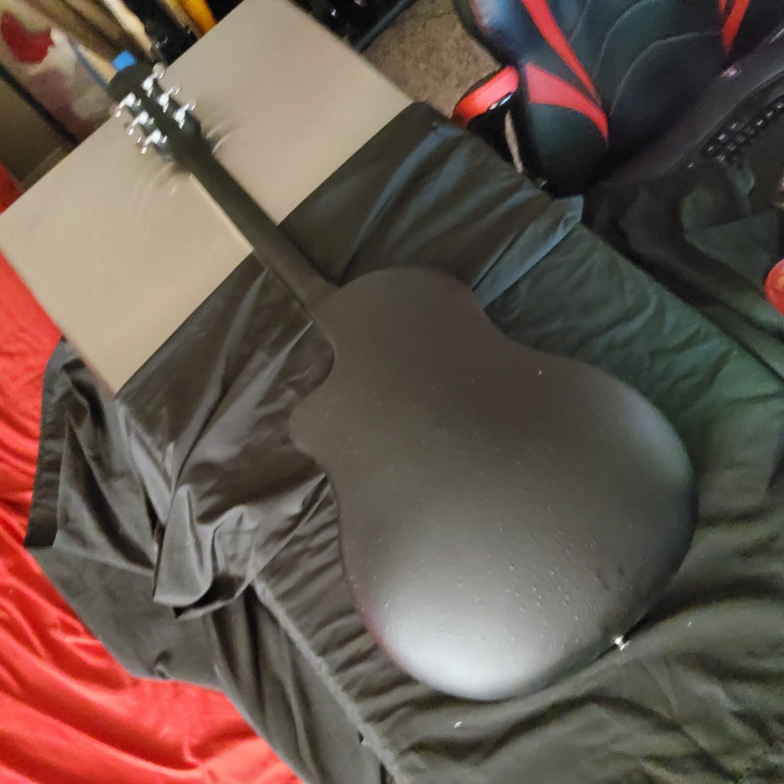 ❄️FREE SHIPPING!❄️O Style Acoustic Guitar +Soft Case/Gig Bag +Rosewood FB!