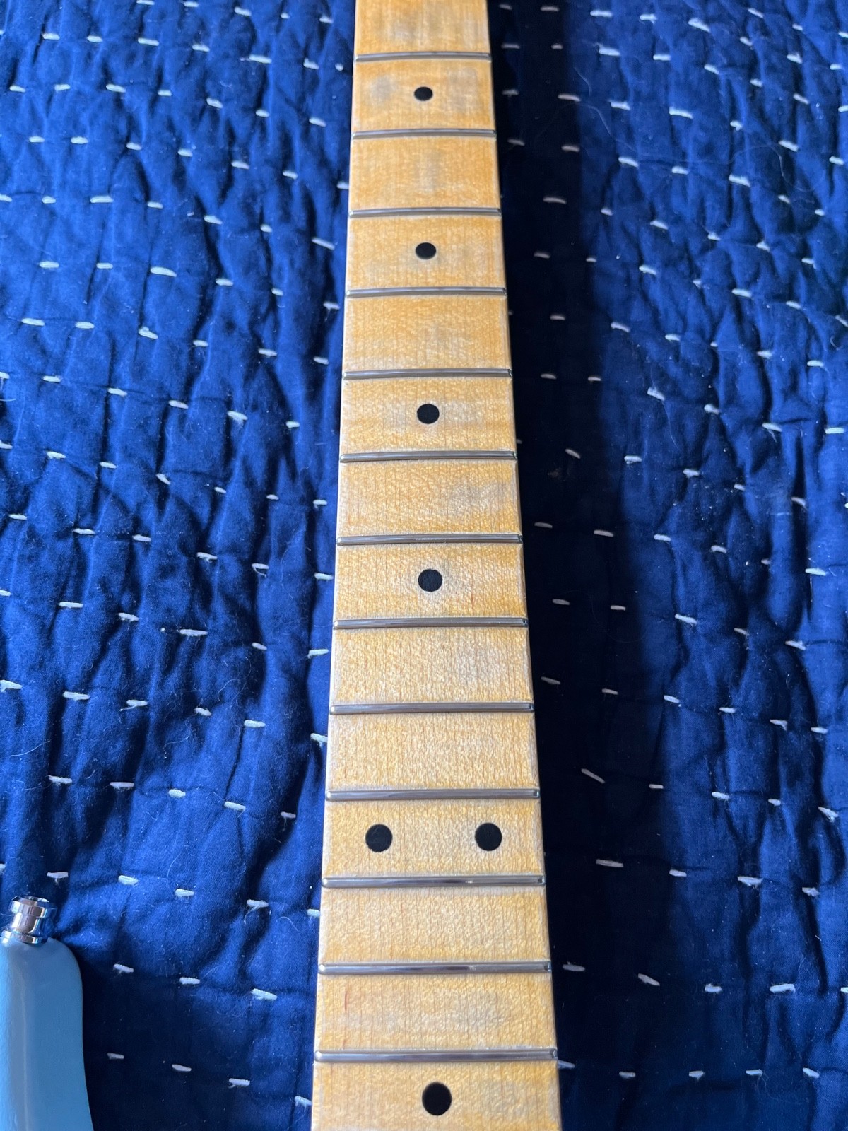 Custom Musikraft Guitar Stratocaster – 2019 Sonic Blue Plek’d