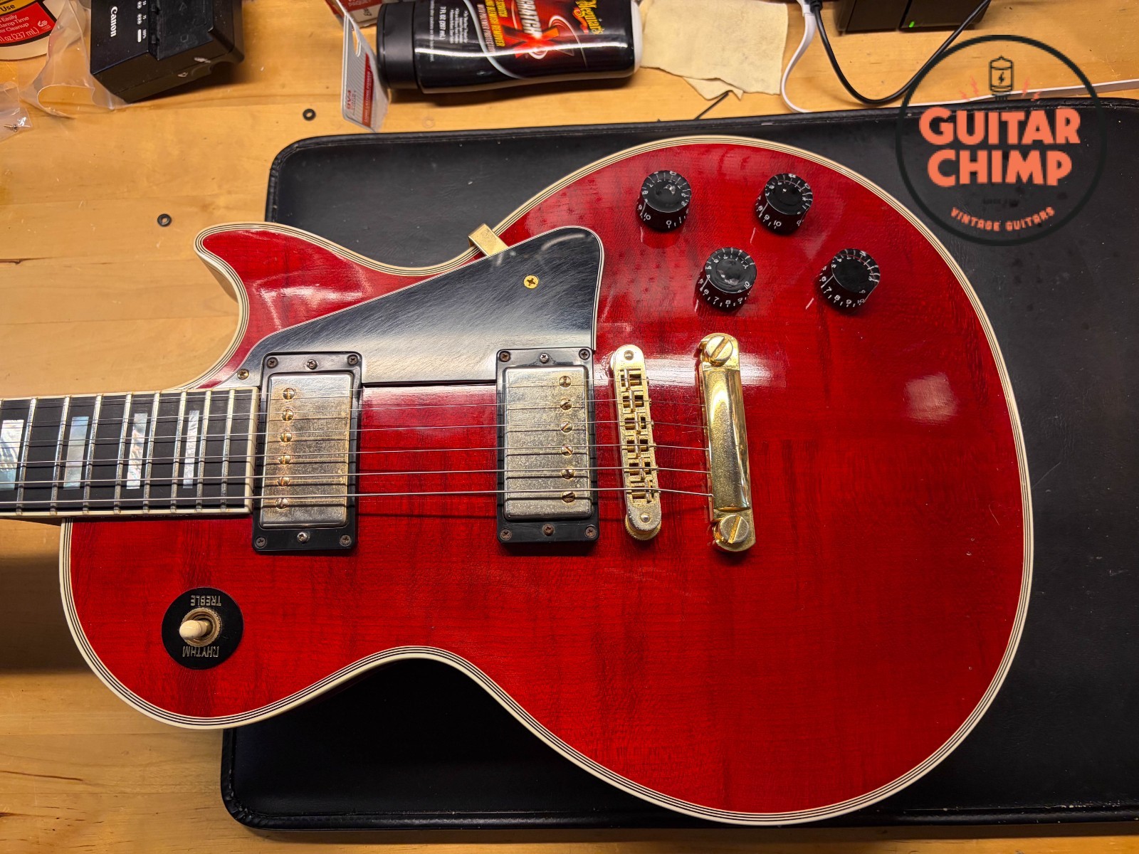 2015 Gibson Custom Shop Les Paul Custom Figured Trans Red w/ OHSC & COA