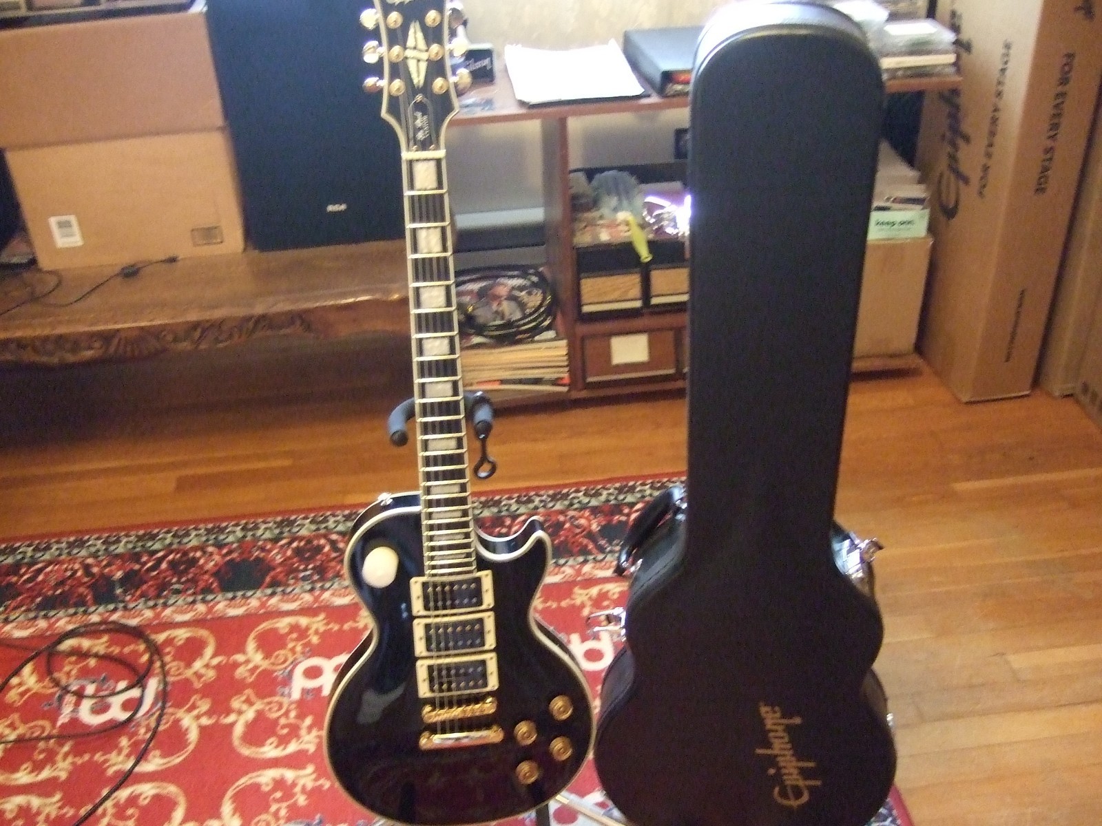 2018 epiphone peter frampton les paul custom “phenix” w/hsc and COA great cond.