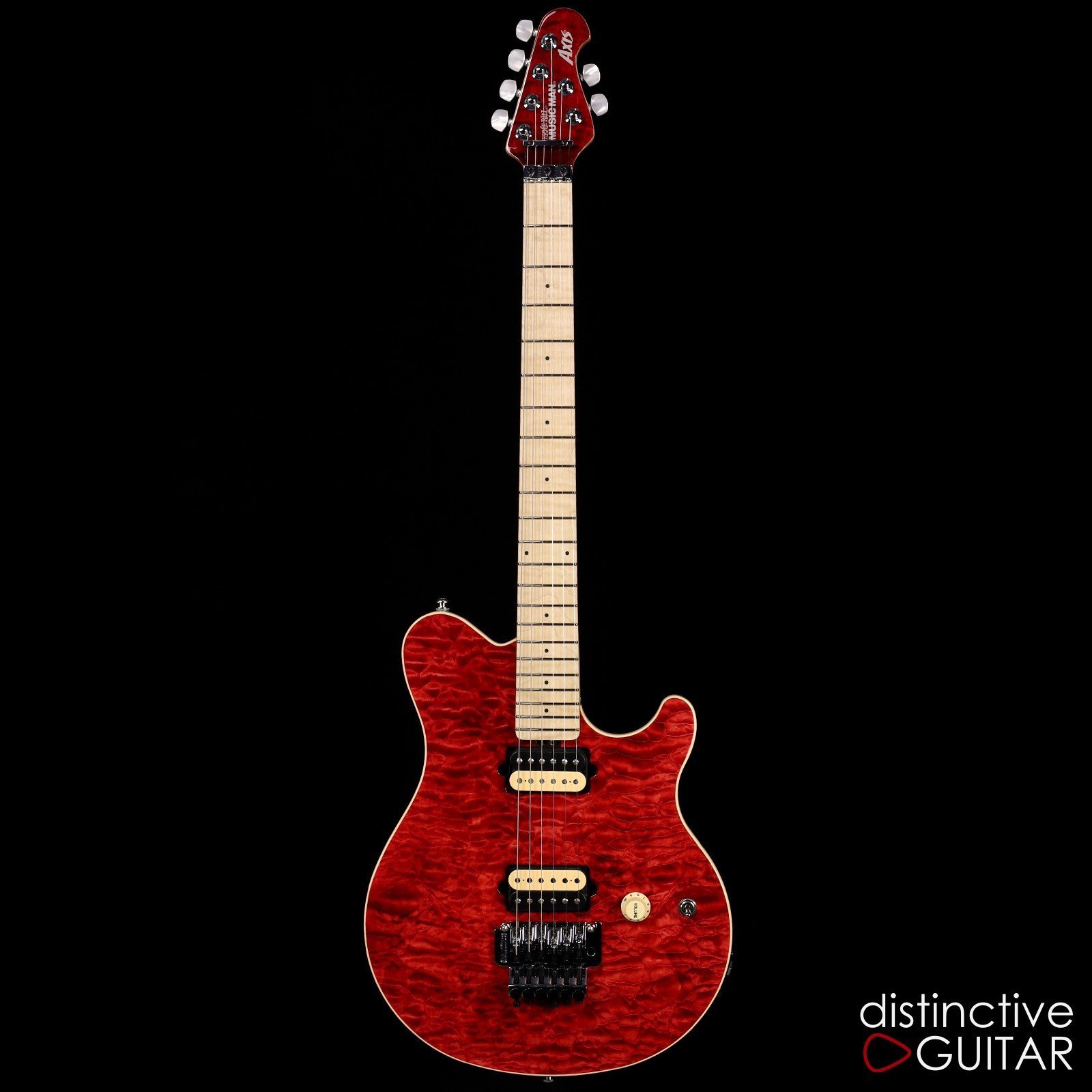 ERNIE BALL MUSIC MAN AXIS 30TH ANNIVERSARY – TRANSLUCENT RED QUILT