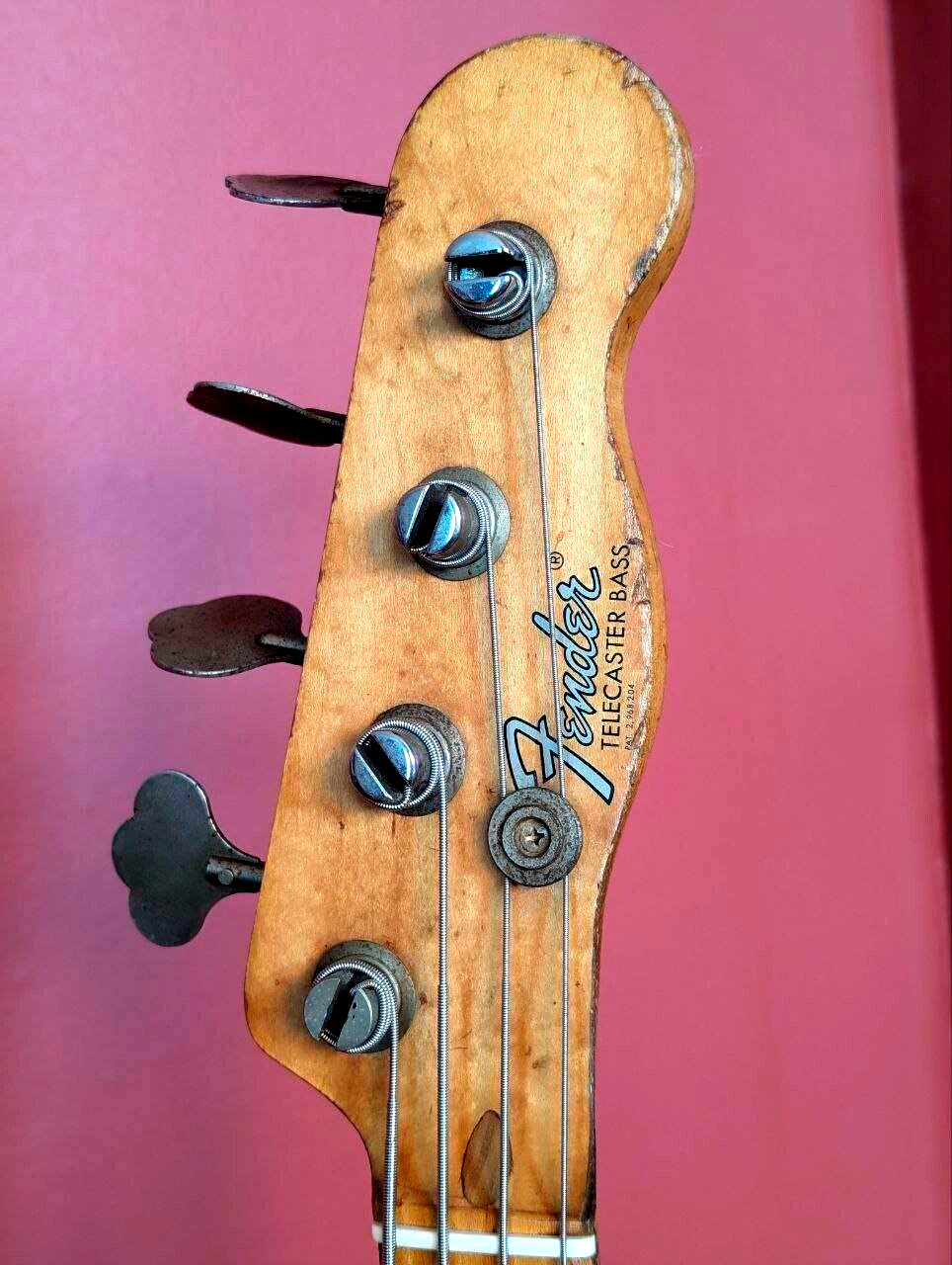 Vintage Fender Bass Telecaster Guitar 1968 Rare Good Condition w/Case