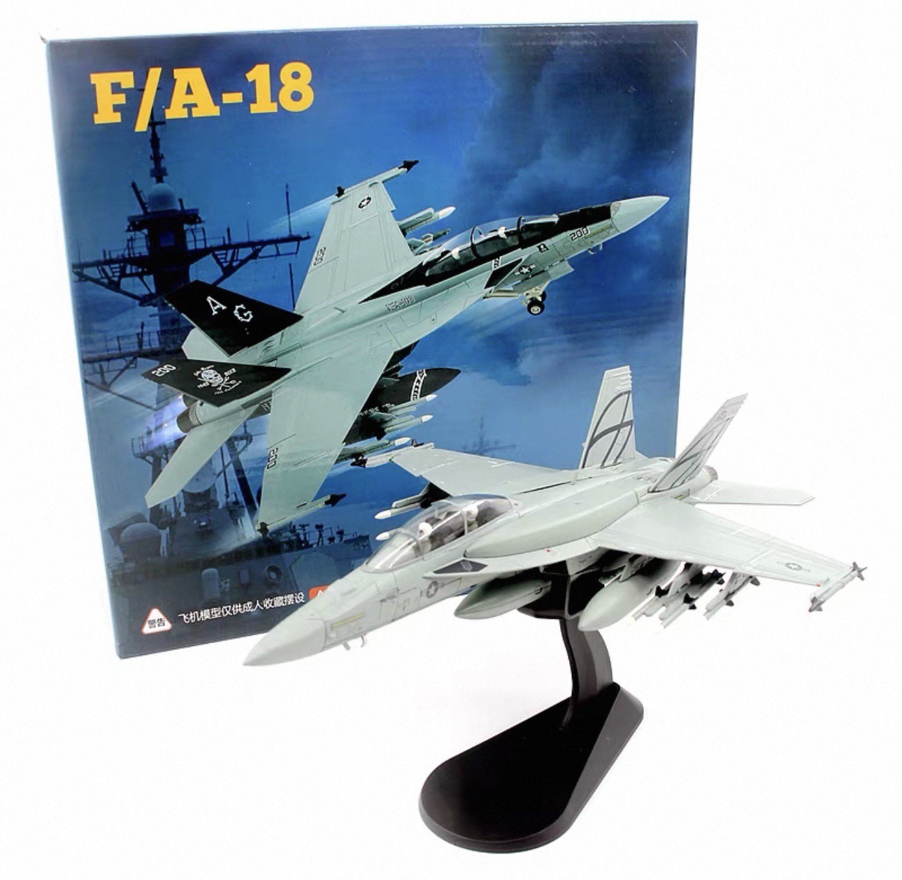 Wltk US Navy F/A-18 Super Hornet Strike Fighter 1/72 Diecast Aircraft Model