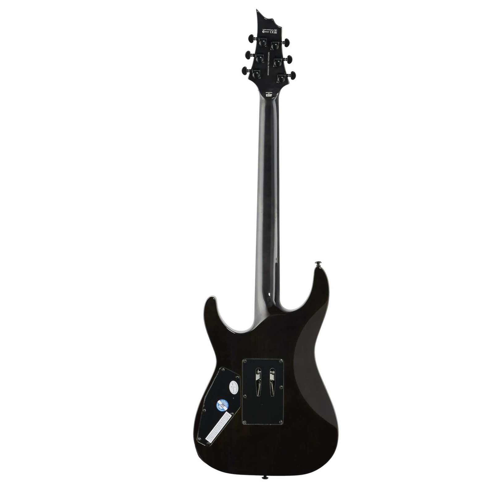 Excellent ESP LTD H-1001FR Electric Guitar, Floyd Rose Bridge, Black Natural Bur