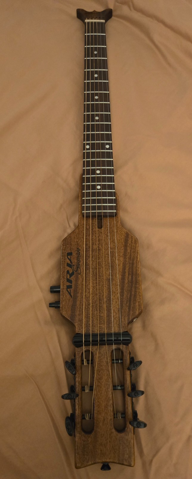 Mint Aria Sinsonido Silent Electric Travel Guitar,steel strings,AS-100S Model