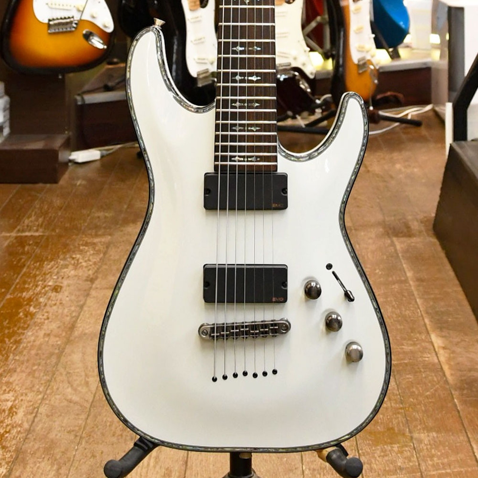 SCHECTER AD-C-7-HR HELLRAISER C-7 Used 2008 Mahogany body/neck 7st w/Soft case