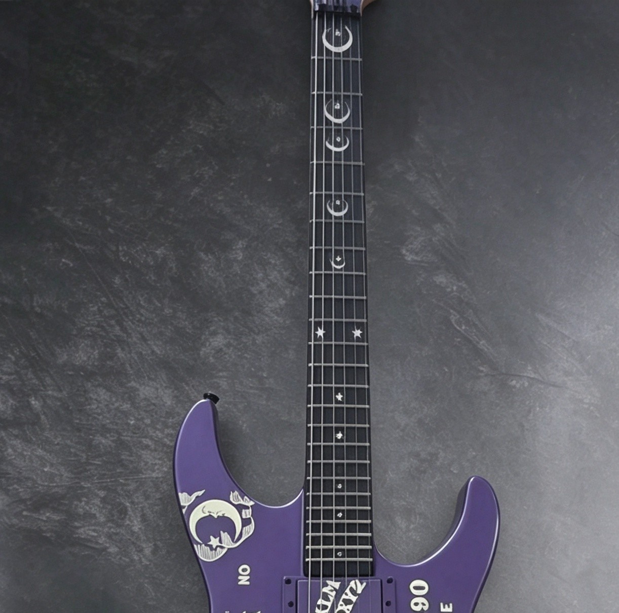 Ship US Purple Ouija Electric Guitar Kirk Hammett With Floyd Rose Tremolo