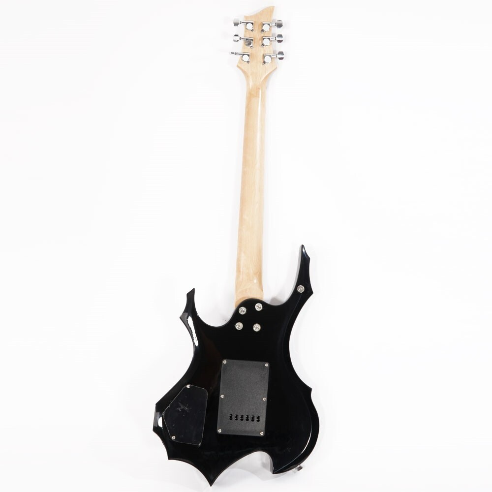Full-Size Black Electric Guitar Starter Package with 20-watt Amp and Accessories