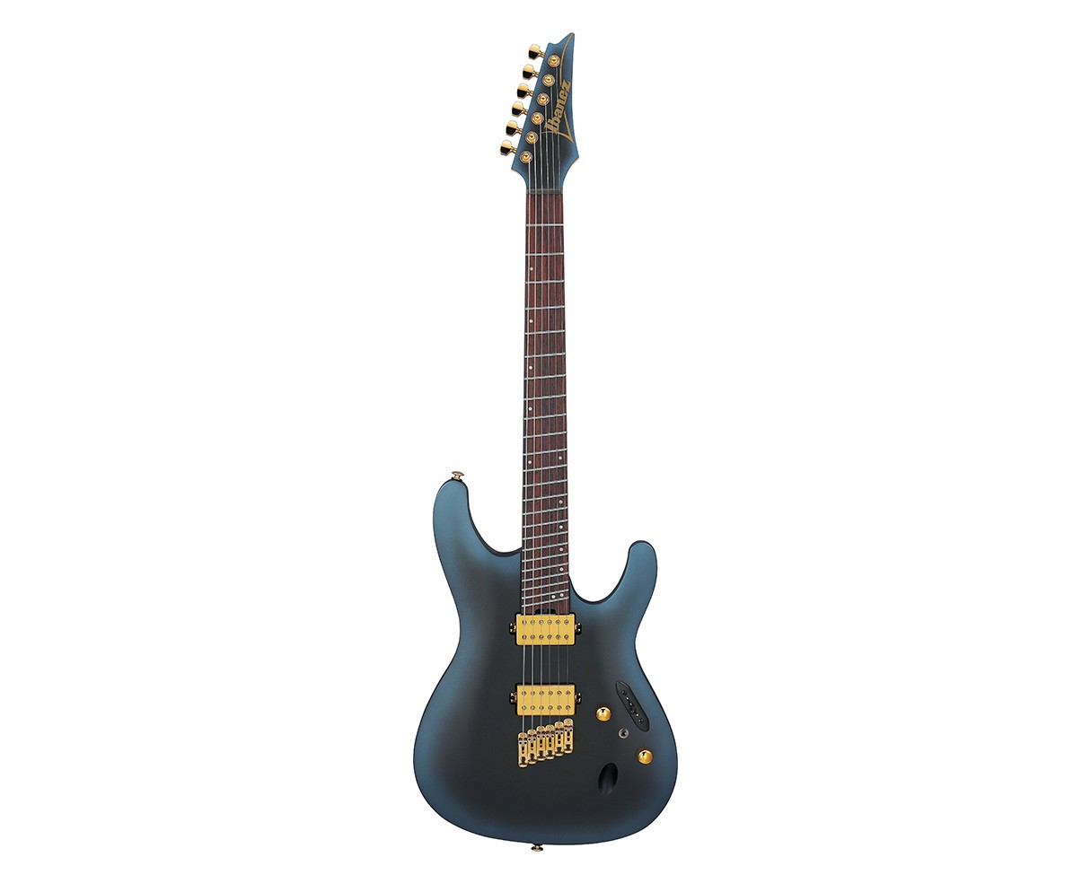 Used Ibanez SML721MAM S Axe Design Lab MS Guitar – Midnight Arctic Ocean