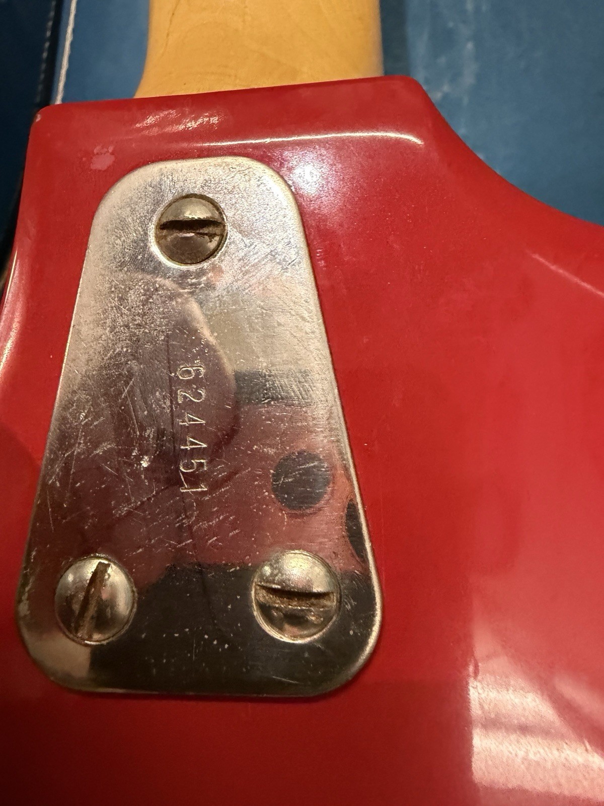 Hagstrom II Red Vintage Electric Guitar With Orginal Case