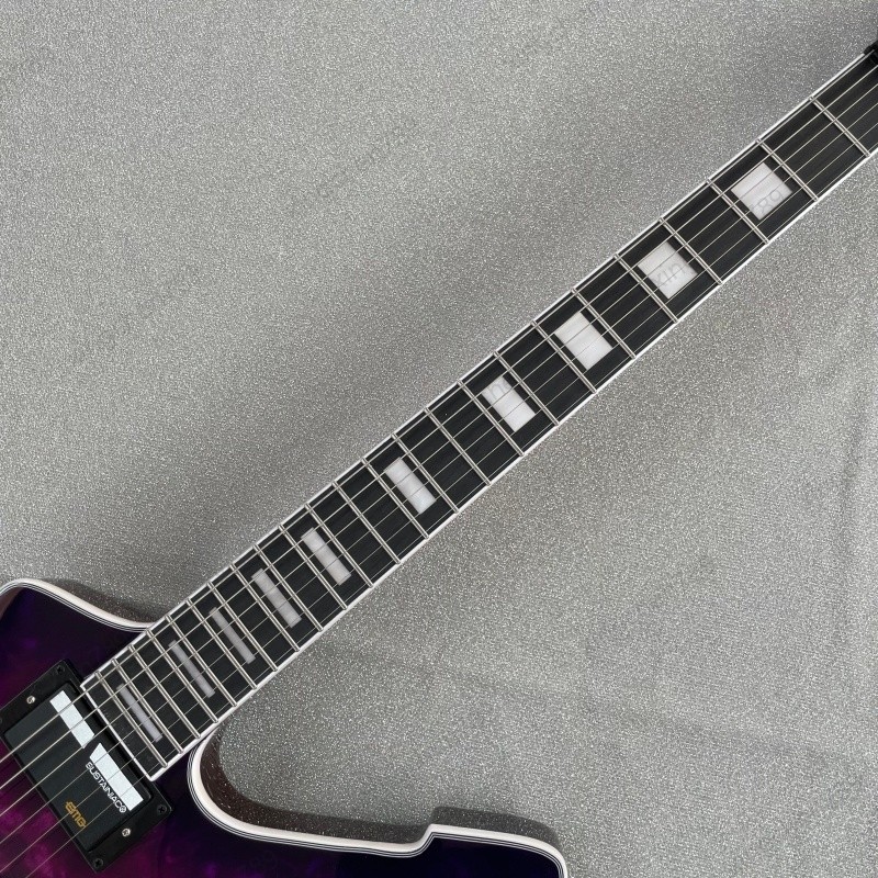 Hard Rock Solid Electric Guitar Stainless Rounded Fret Edge H-H Active Pickups