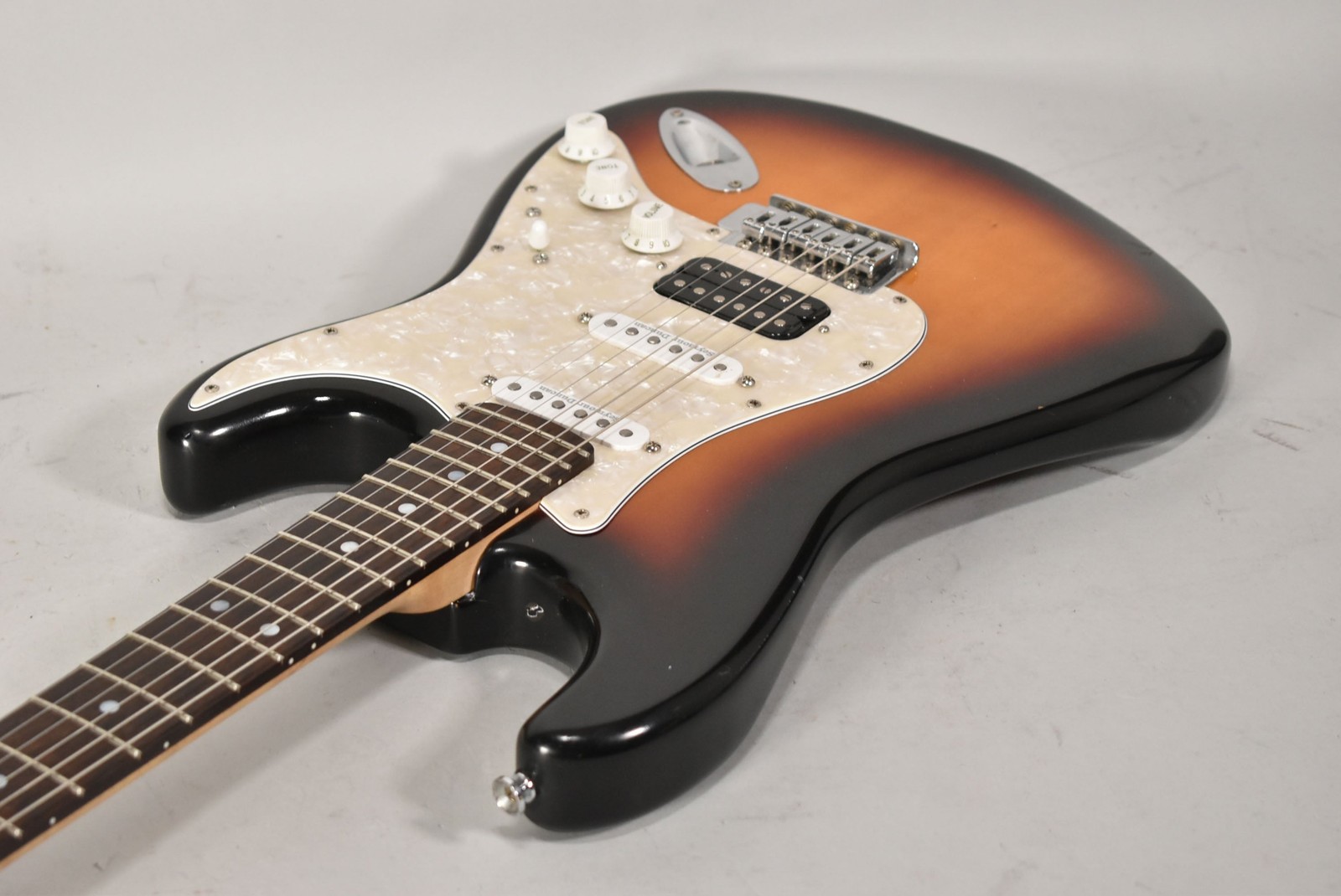 HSS Partscaster Strat Type Sunburst Finish Electric Guitar