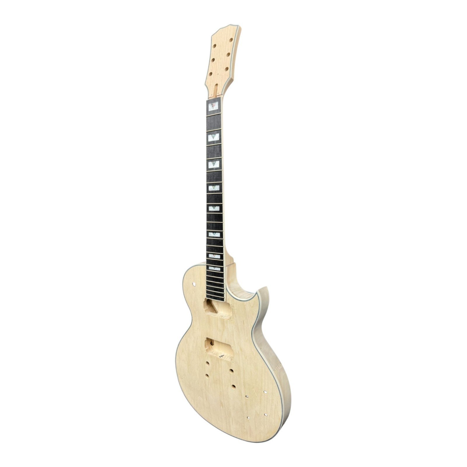 Haze E238DIY Arched Top Solid Basswood Body Maple Set-Neck HLP Electric Guitar