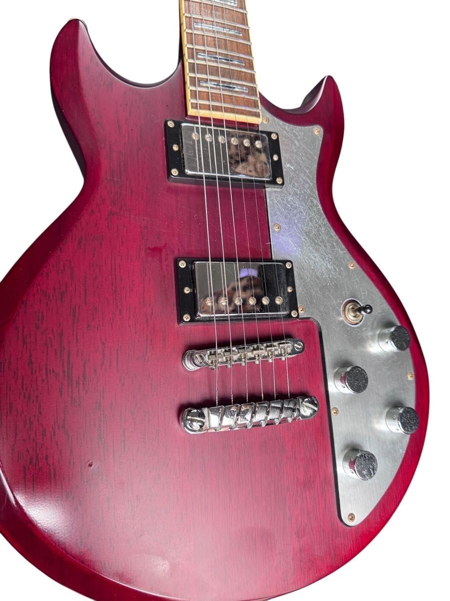 Rare DC Ibanez AXS42 Dark Red Stained Flat Guitar