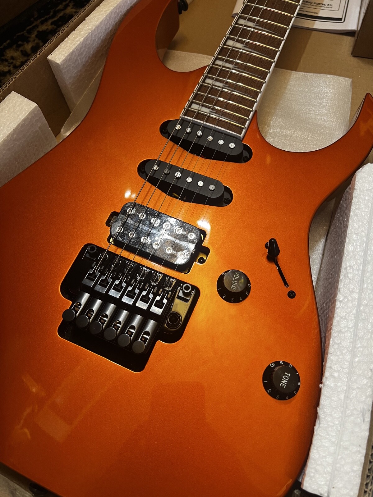 Ibanez RG460DX-ROM Electric Guitar – Roadster Orange Metallic (OPEN BOX)