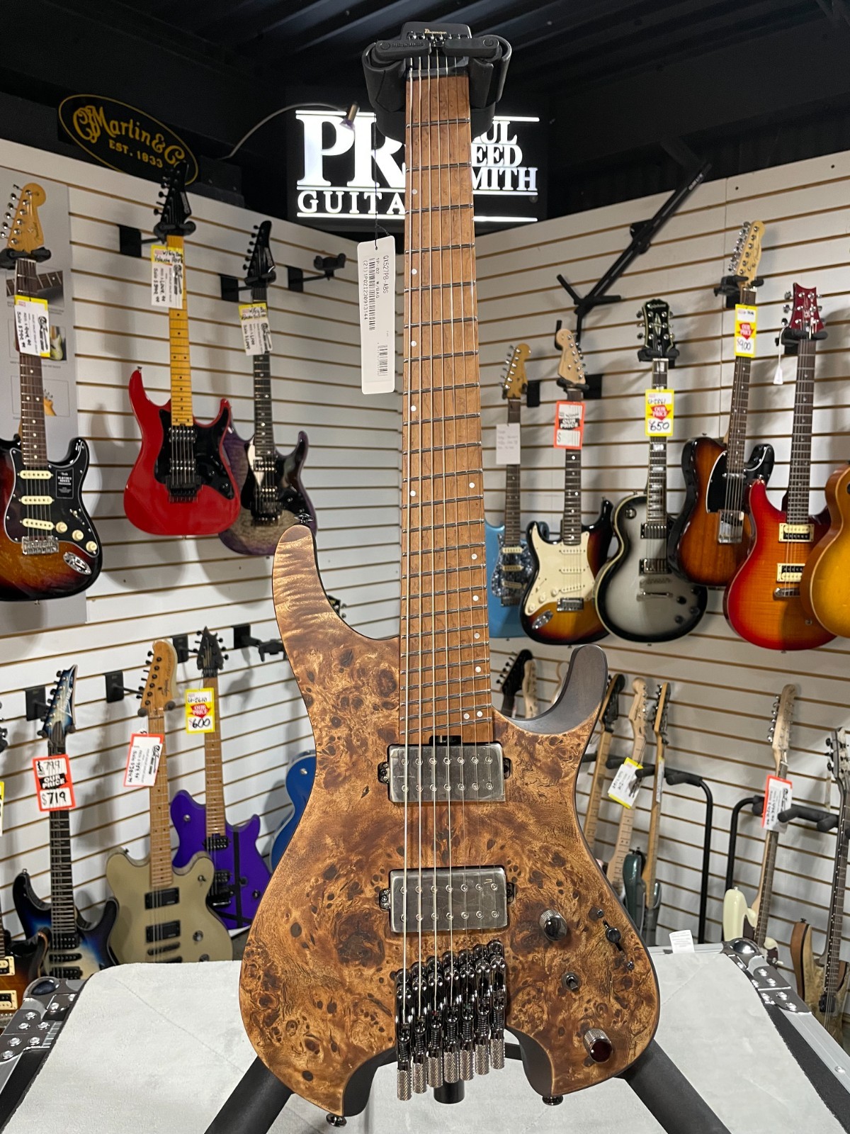 Ibanez QX527PB 7-string Electric Guitar – Antique Brown Stain w/ Gig Bag #144