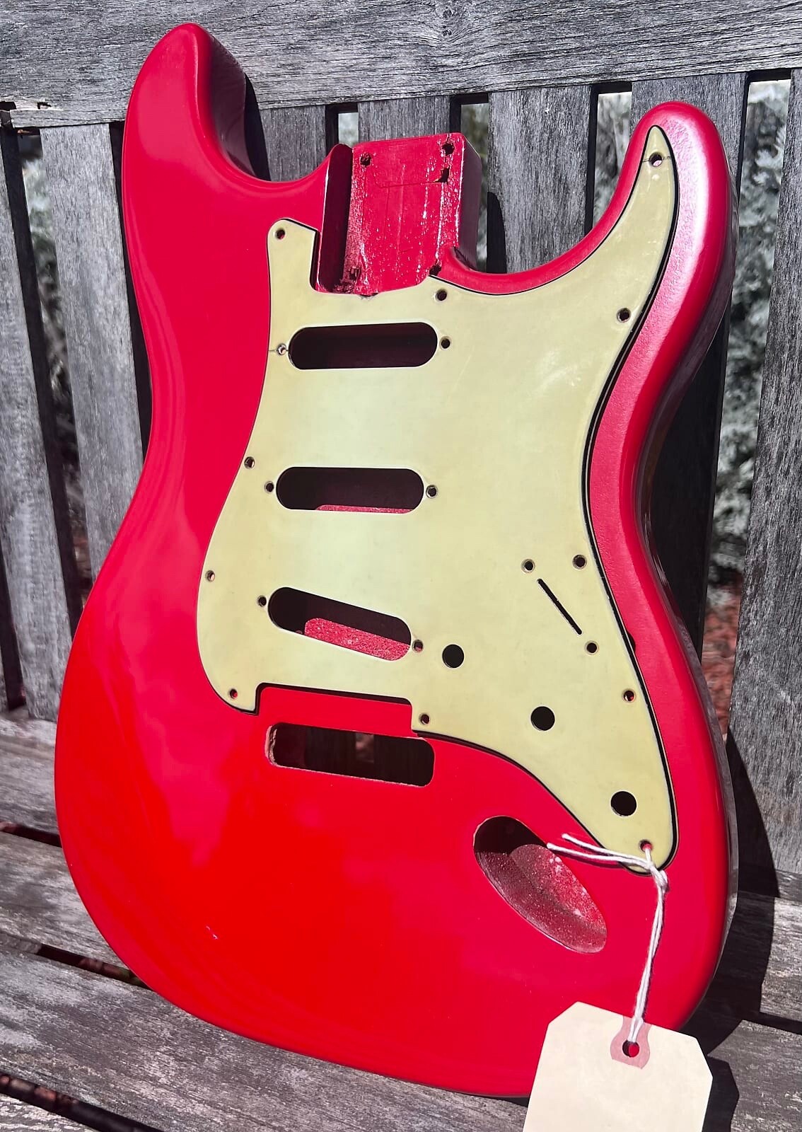 JVG ST BODY NOS 60s Nitro Lacquer Vivid WoW RED includes pickguard JVGuitars