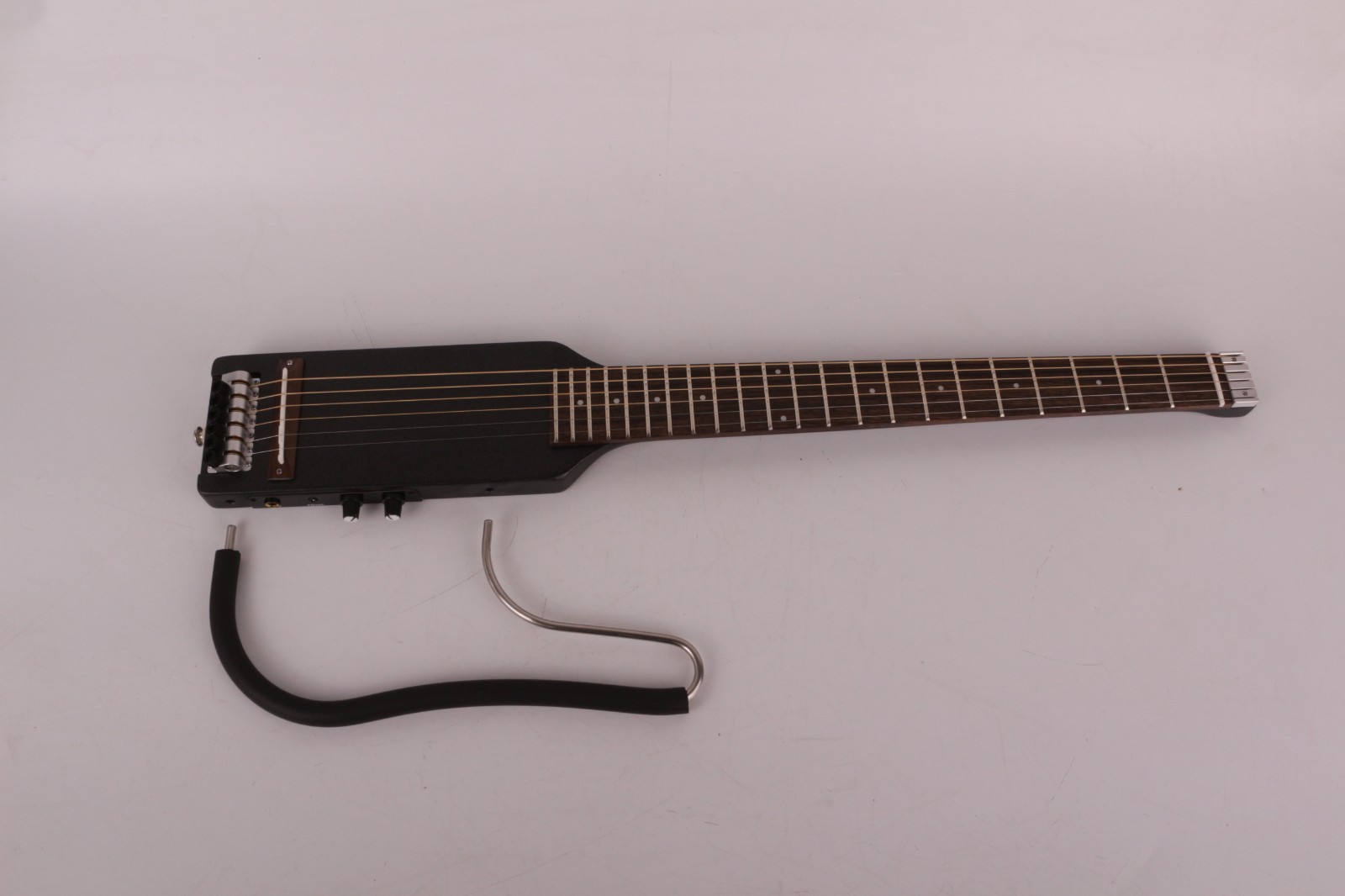 Headless Full scale length Electric Acoustic Guitar Silent Travel Portable F75BK