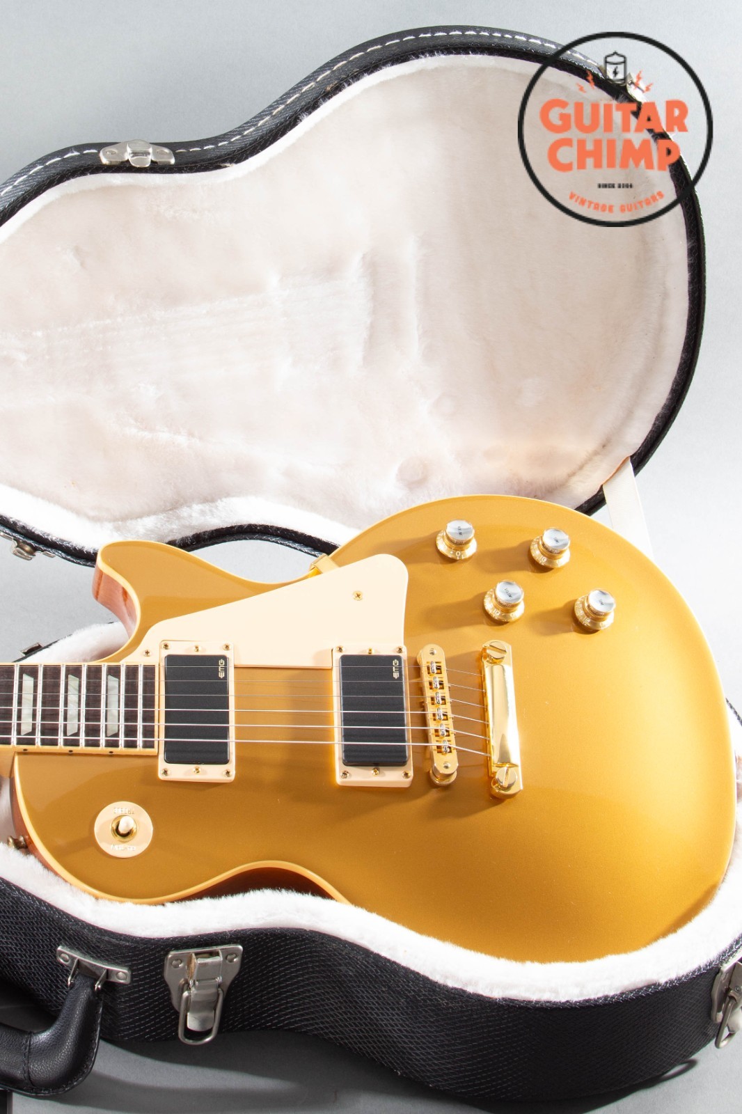 2009 Gibson Limited Edition Les Paul Standard Piezo Gold Top #142/1000 EMG OHSC