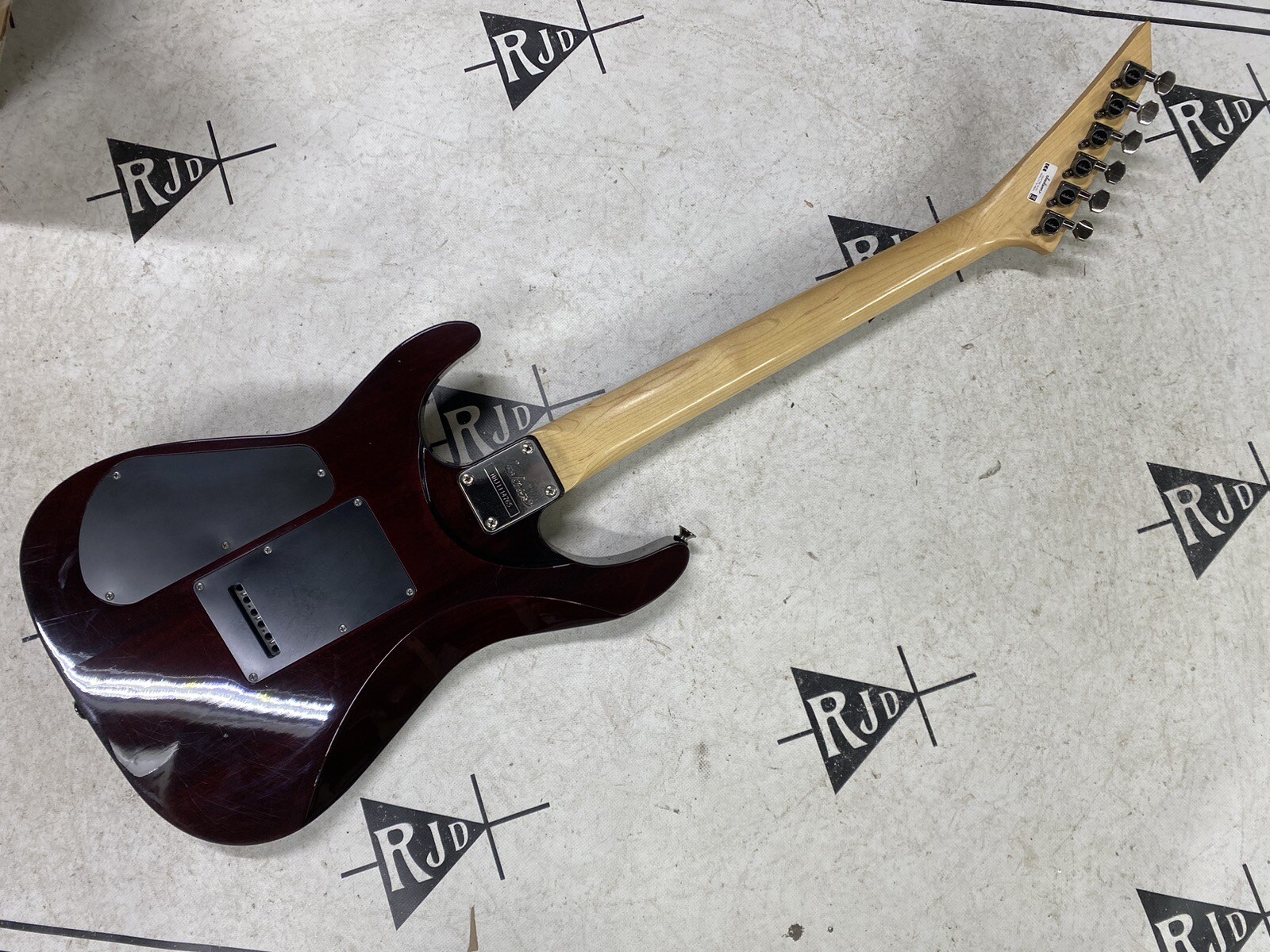 Jackson Dinky Shuriken Electric Guitar Red Flame