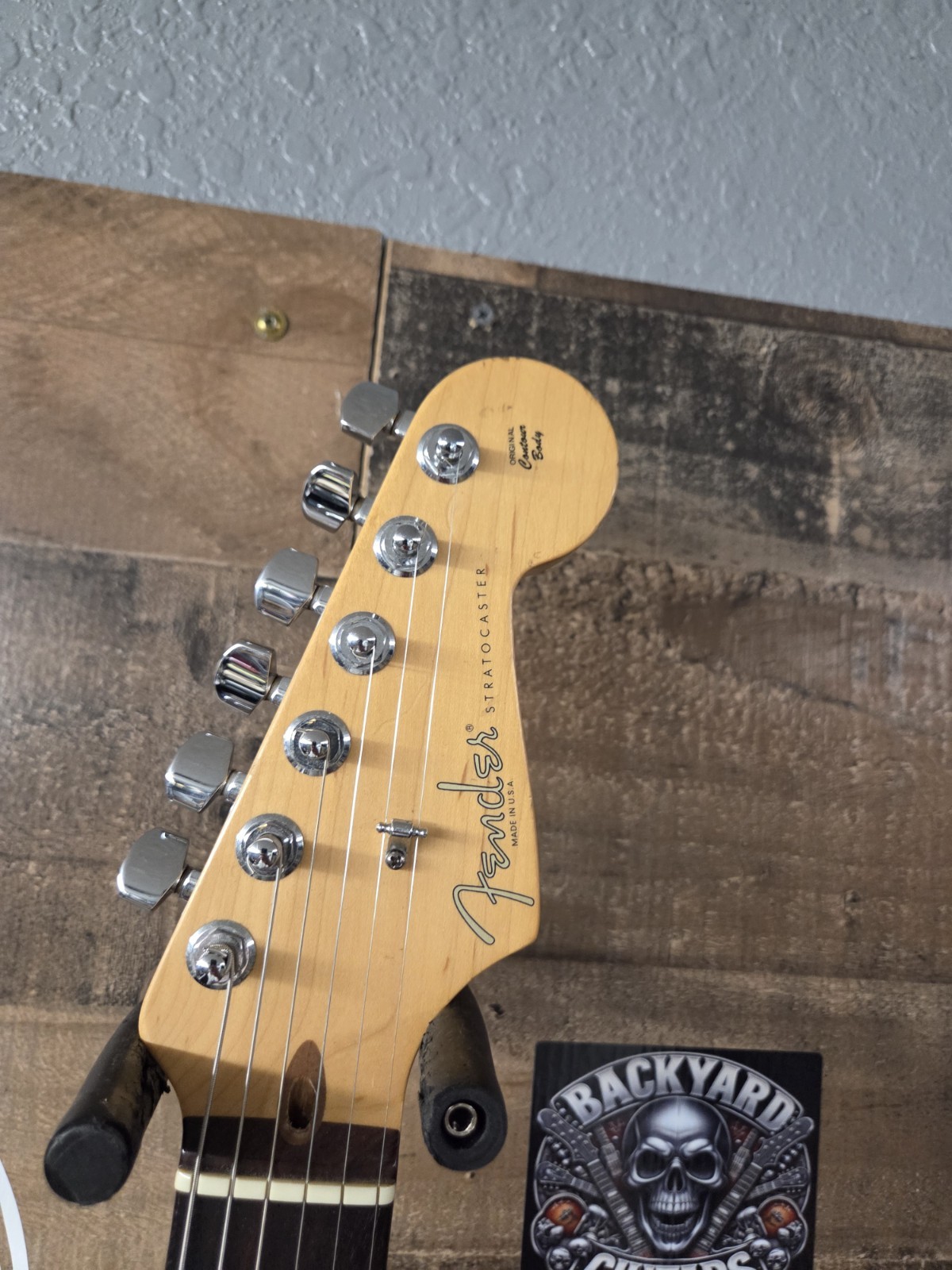 2002 Fender American Double Fat Stratocaster HH Shoreline Gold W/Ohsc