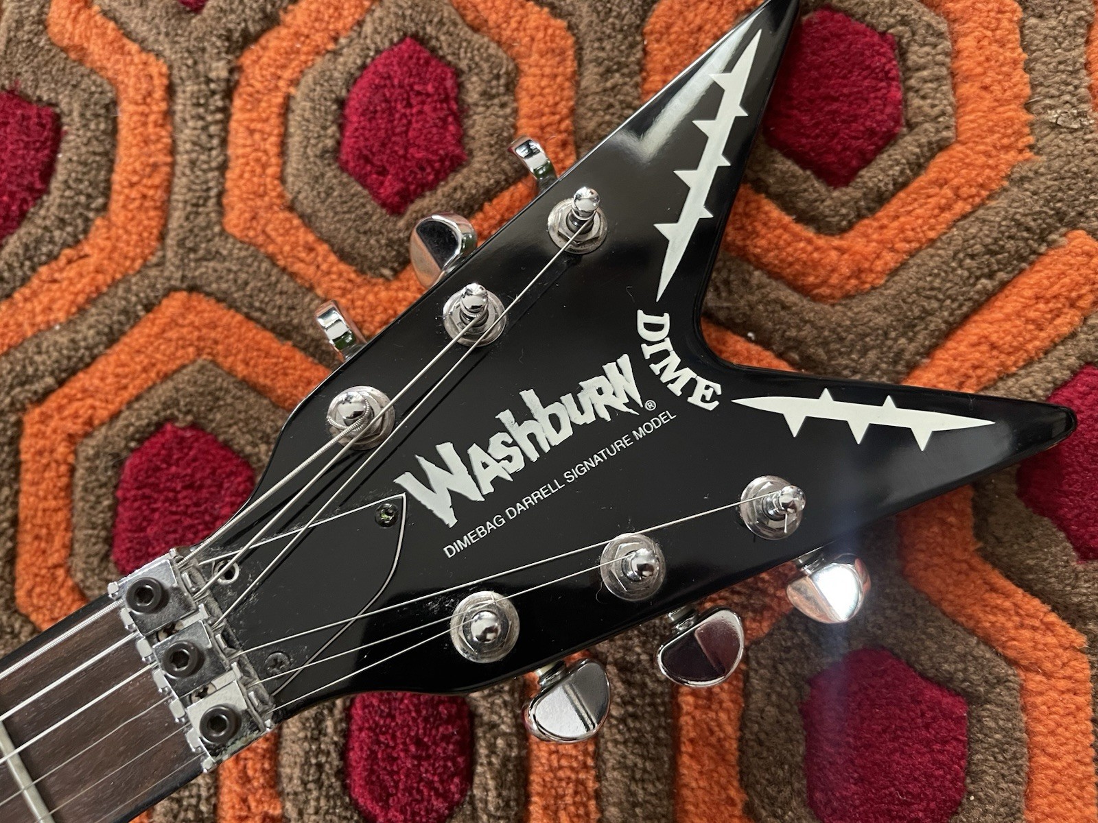 WASHBURN DIMEBAG DARRELL DIME SLIME 333 SIGNED GUITAR VINNIE PAUL DAMAGEPLAN