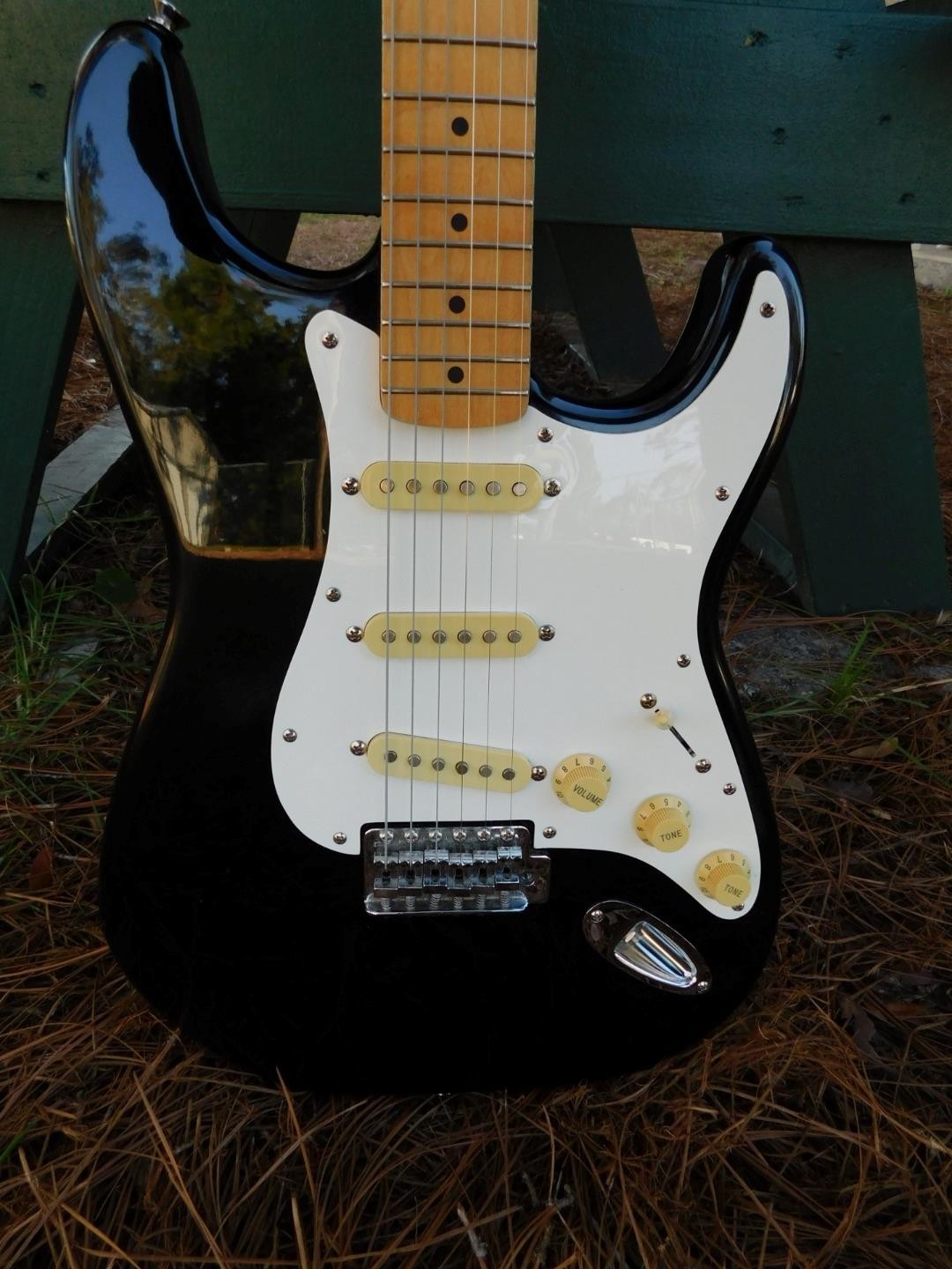 Korean Made Squier Bullet Stratocaster,Black,SSS, Maple Neck, All Original, Nice