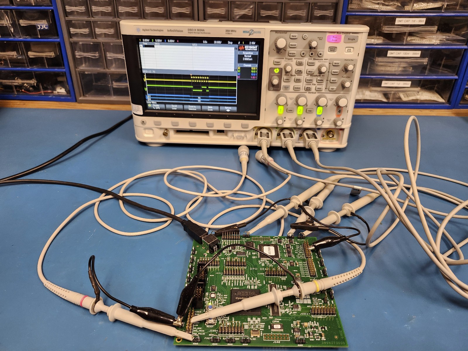 Agilent Keysight DSO X 3054A 500MHz 4 Channel Oscilloscope Tested Pass Self Cal