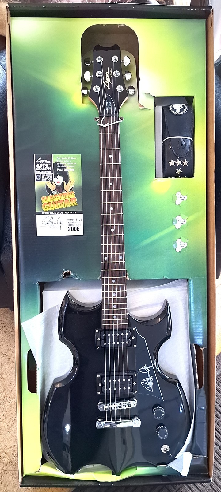 Limited Edition Paul Stanley Signed Electric Guitar 2006