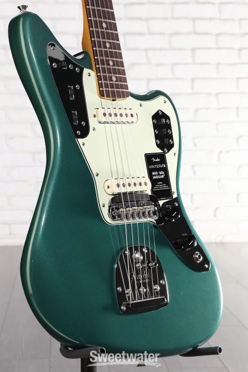Fender Vintera III Mid ’60s Jaguar Electric Guitar – Sherwood Green Metallic