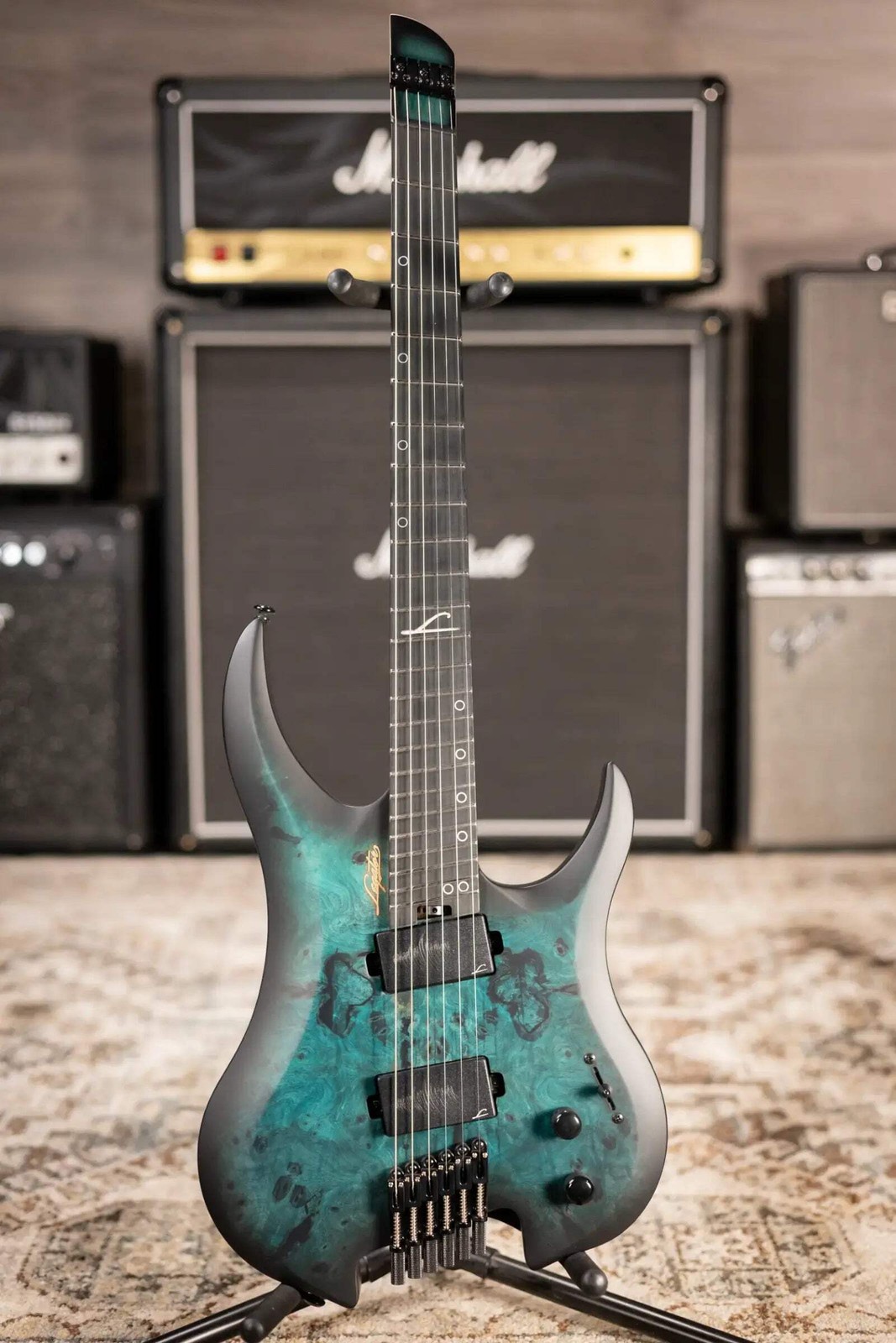 Legator Ghost G6FSS-DS Super Shred 6-String Multi-Scale Electric Guitar – Dark S
