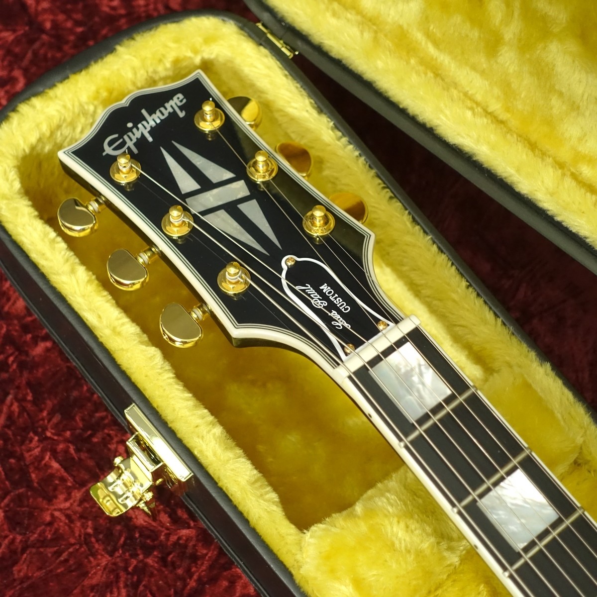Epis Inspired by Gibson Custom Les Paul Custom Ebony (no260625)
