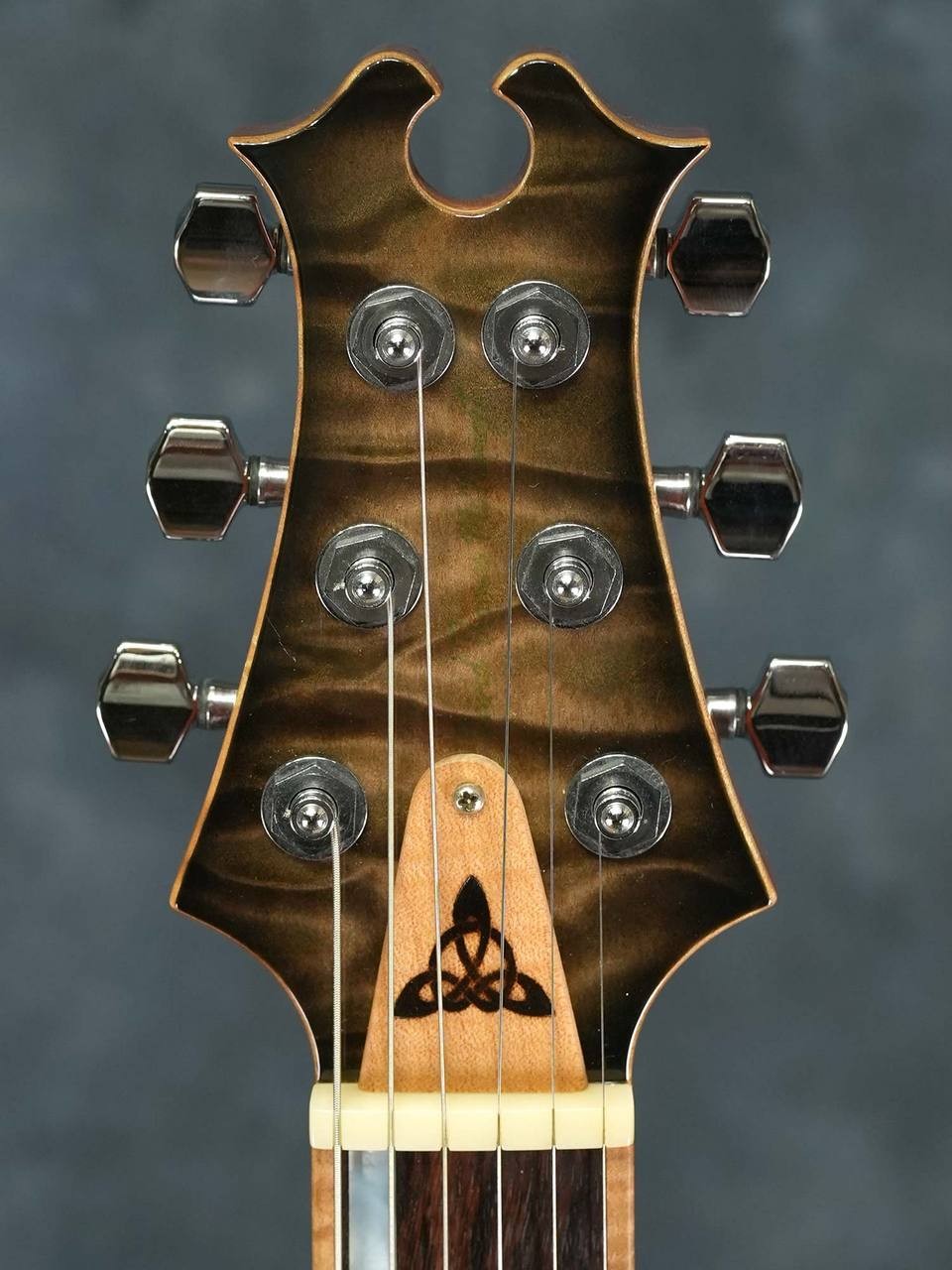 David Thomas McNaught Guitars Vintage Single Cut Diamond Quilt Rattle Snake Burs
