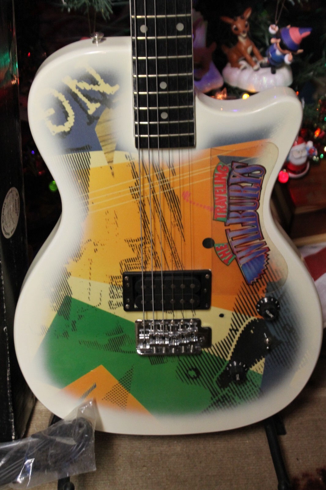 BEATLES Traveling Wilburys 1988 Gretsch TW-300 ELECTRIC Guitar w/ BOX Cord RARE