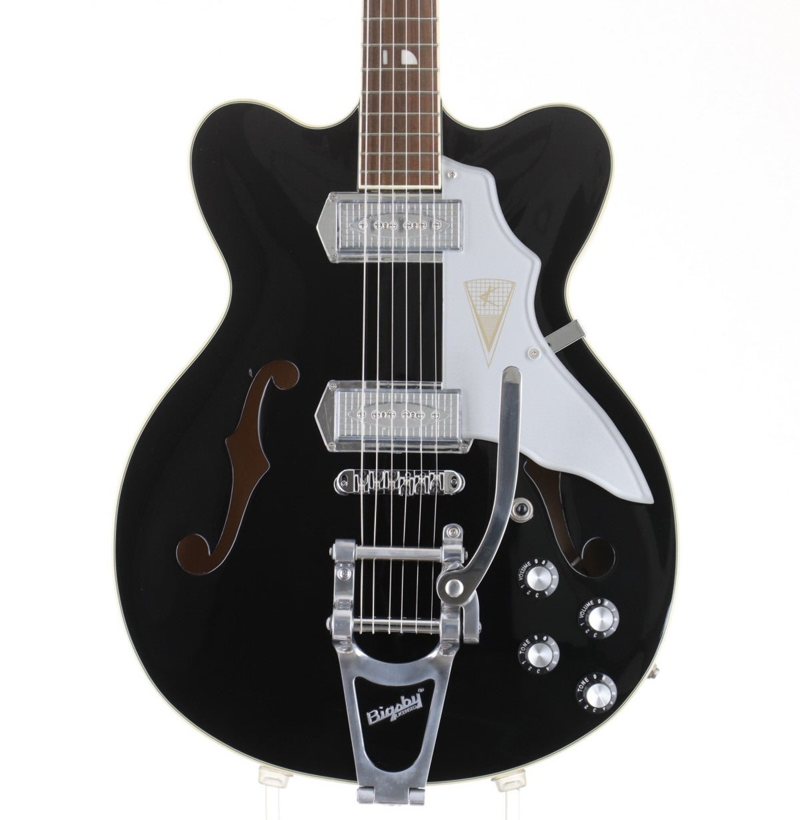 KAY JAZZ II K775V Black Used 1960s Maple Body Maple Neck Rosewood FB w/Hard Case