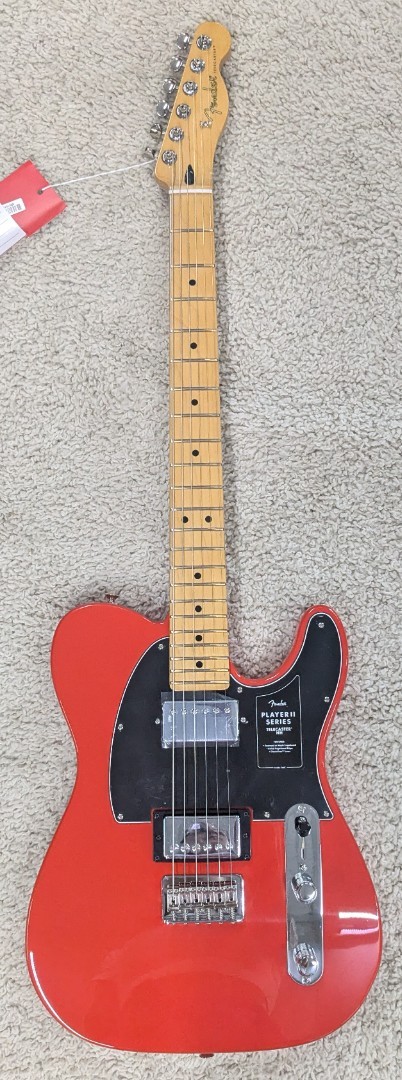 Fender Player II Telecaster HH Elec guitar, Maple Fingerboard, Coral Red – MIM