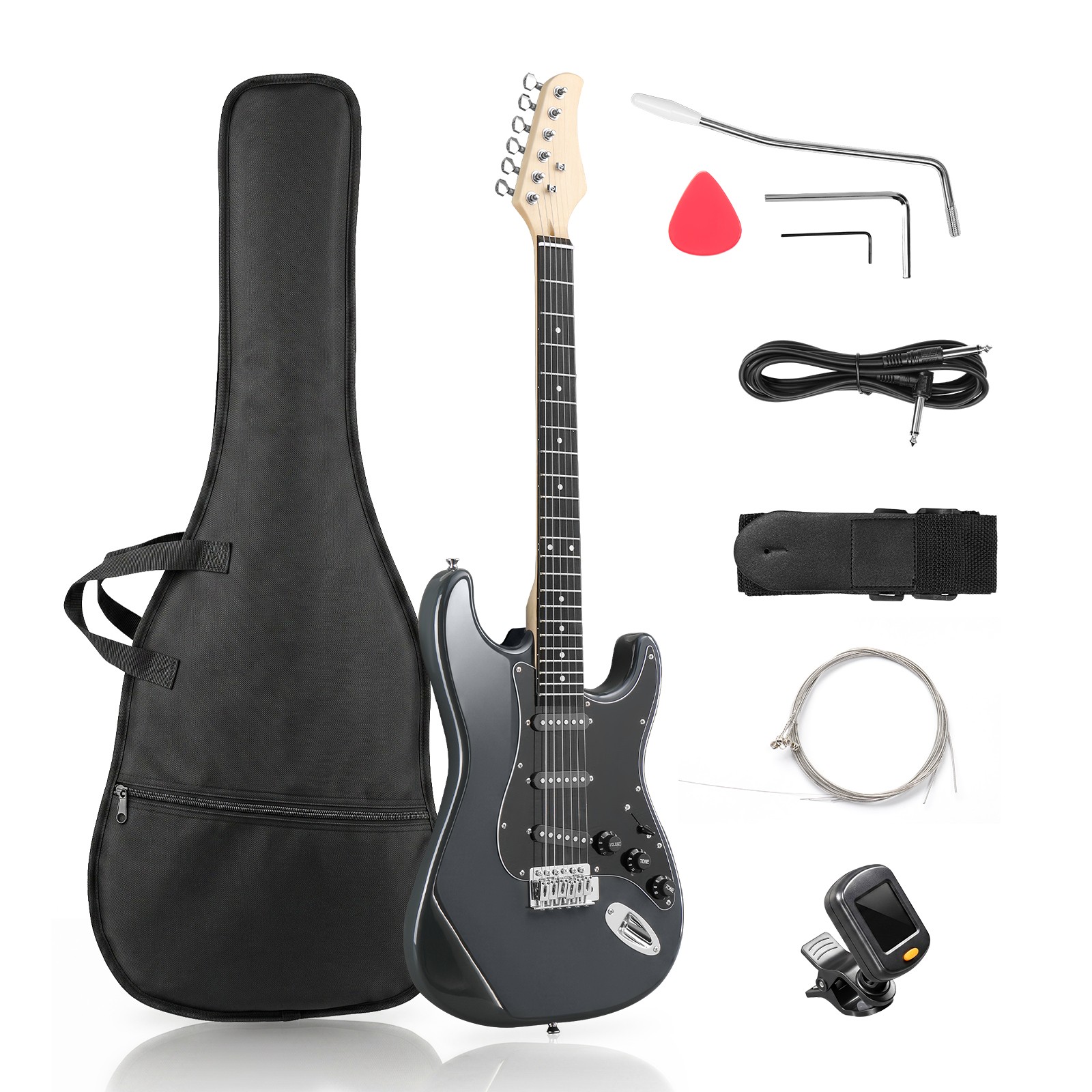 Electric Guitar 39” Beginner Electric Guitar Kit /w Amp for Student with Gig Bag