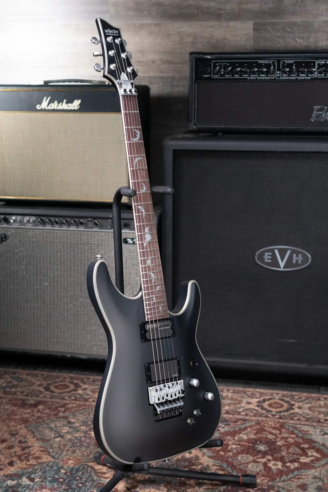 Schecter Damien Platinum-6 FR S Electric Guitar – Satin Black