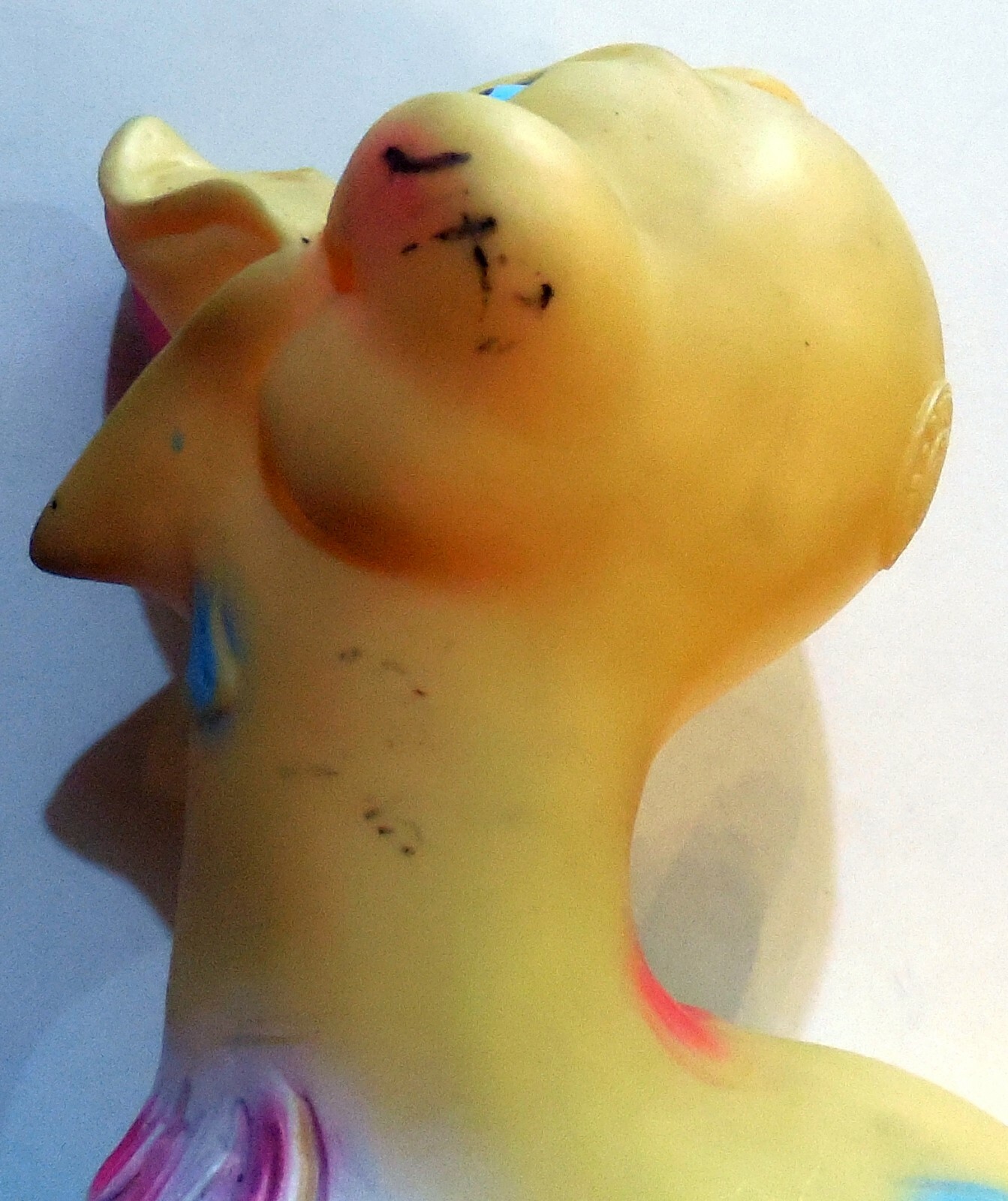 VINTAGE LARGE RUBBER TOY DUCK DUCKLING RUBBERTOYS MADE IN ITALY 1960s