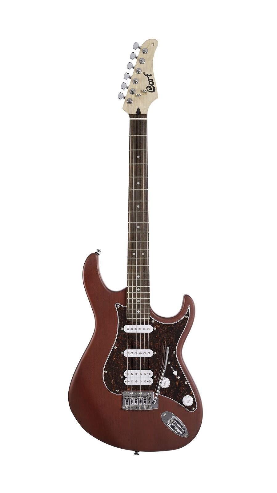 Cort G110OPBC G Series Double Cutaway Electric Guitar – Open Pore Black Cherry