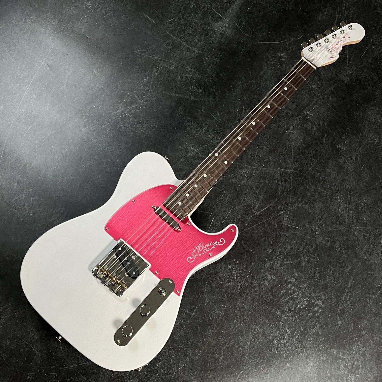 Momose MT1-ADZ-RD/R Custom Electric Guitar Aluminum Pickguard 3.31kg Used