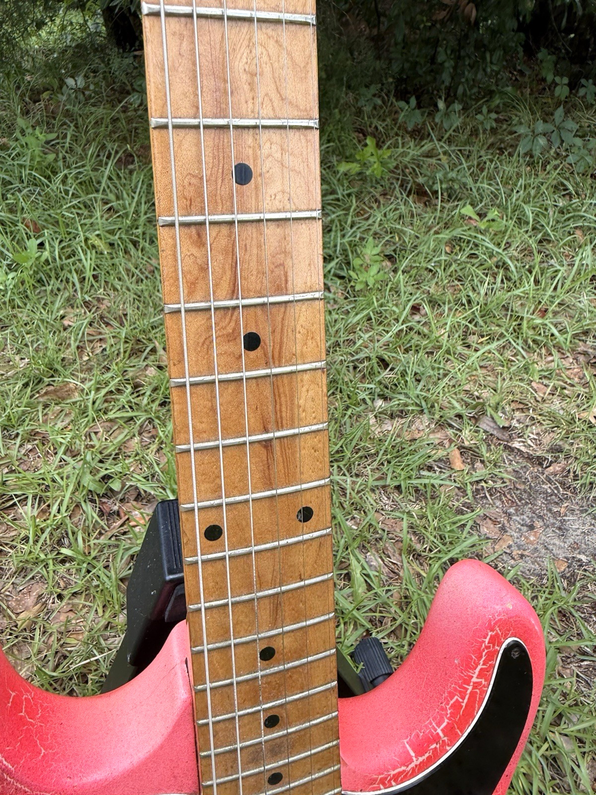 HONDO II H-760 Stratocaster 1980s PINK CRACKLE paint