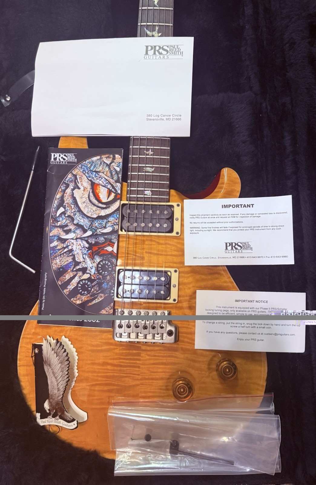 2002 Paul Reed Smith PRS Custom 24 Amber Near Mint