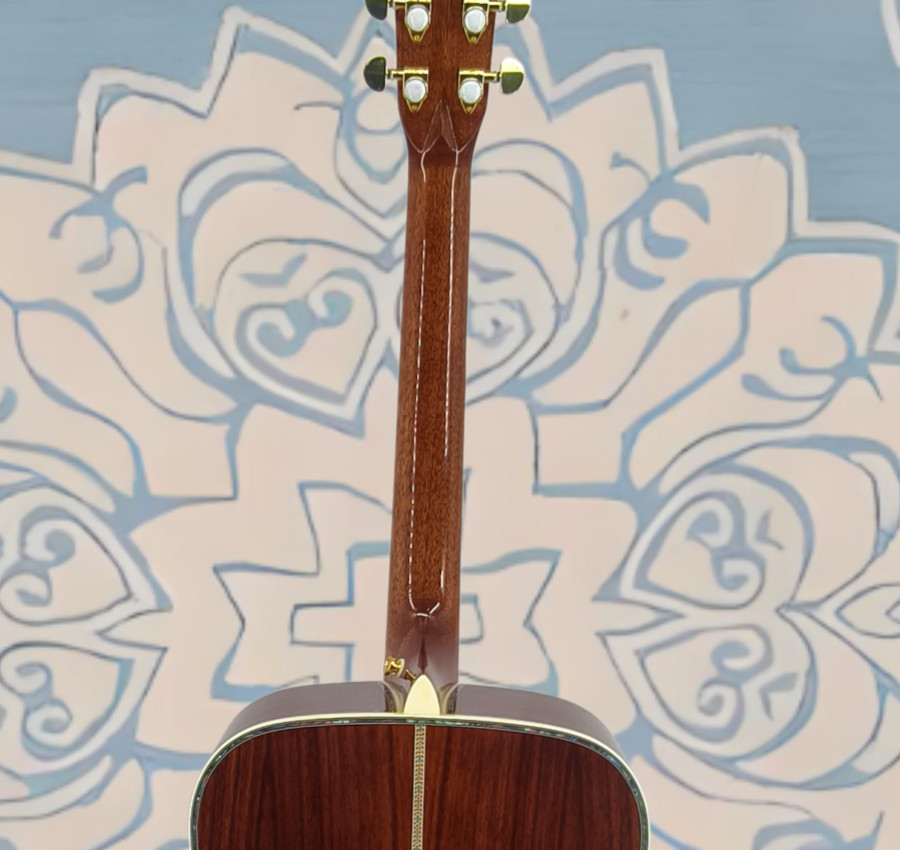 US Ship D-45 Style Dreadnought Acoustic Guitar Solid Spruce Top Rosewood
