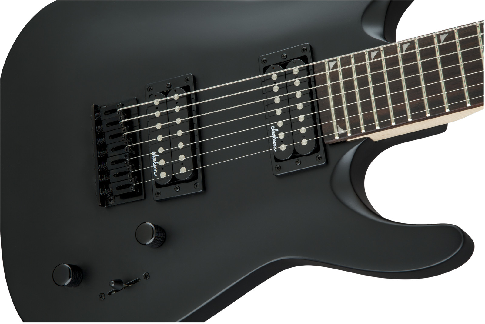 Jackson JS Series JS22-7 Arch Top 7-String Electric Guitar, Satin Black Finish